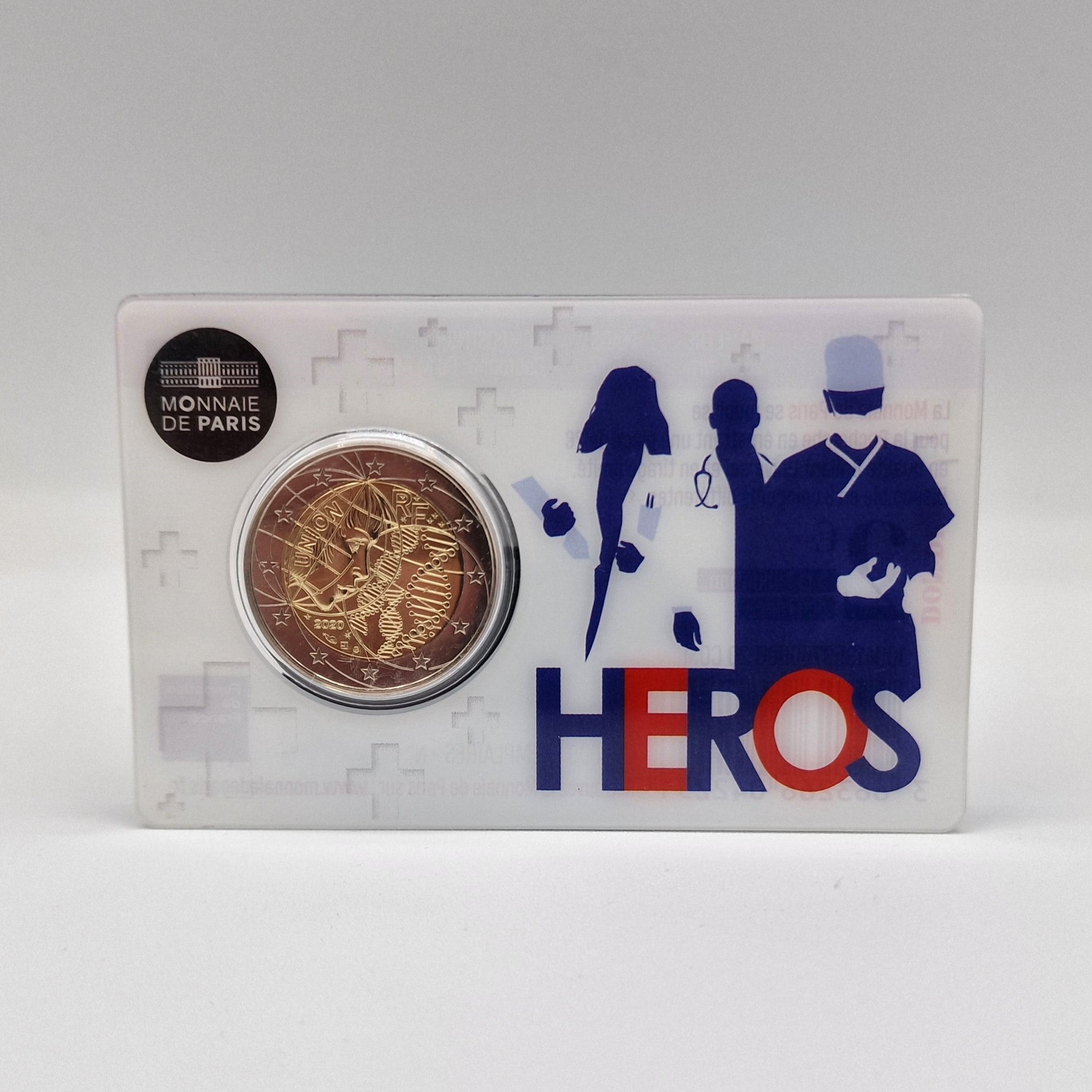 2020 Investigação Médica - 2€ França Heros Coincard